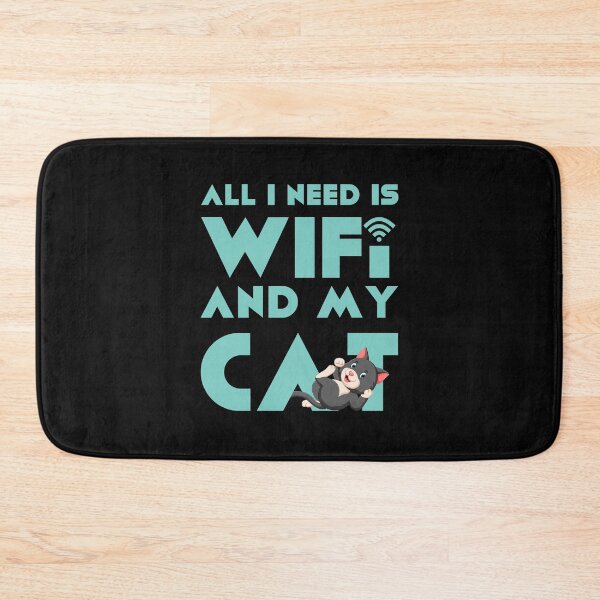 Item preview, All I Need is WiFi and my Cat designed and sold by ArticaDesign.