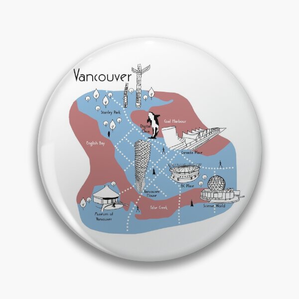 Artikelvorschau, Vancouver Map - Original entworfen und verkauft von aMano-mapping.