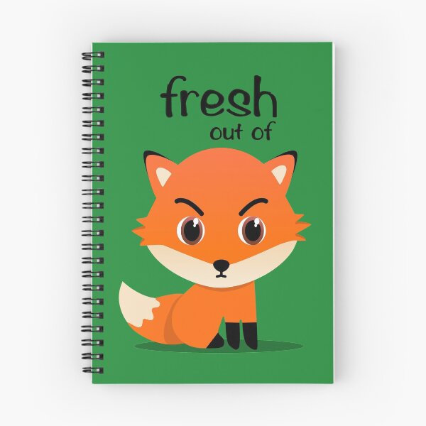 Item preview, 'fresh out of fox' shady red fox designed and sold by Happy Puppy Print On Demand.