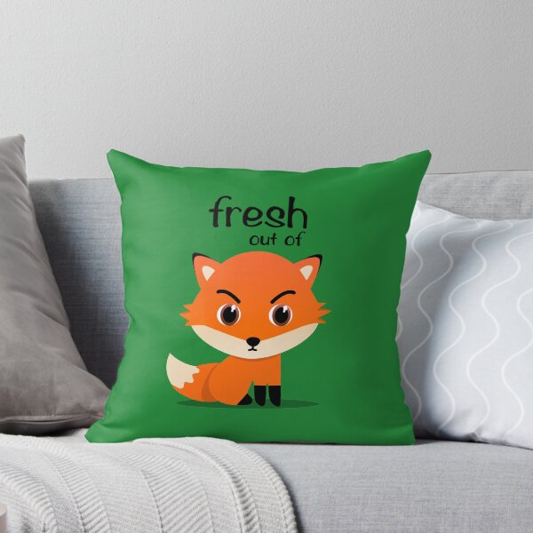 Item preview, 'fresh out of fox' shady red fox designed and sold by Happy Puppy Print On Demand.