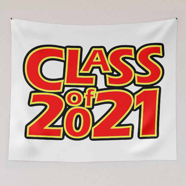 Item preview, Grad Class of 2021 Bright Red with a Bright Yellow Border designed and sold by gkillerb.