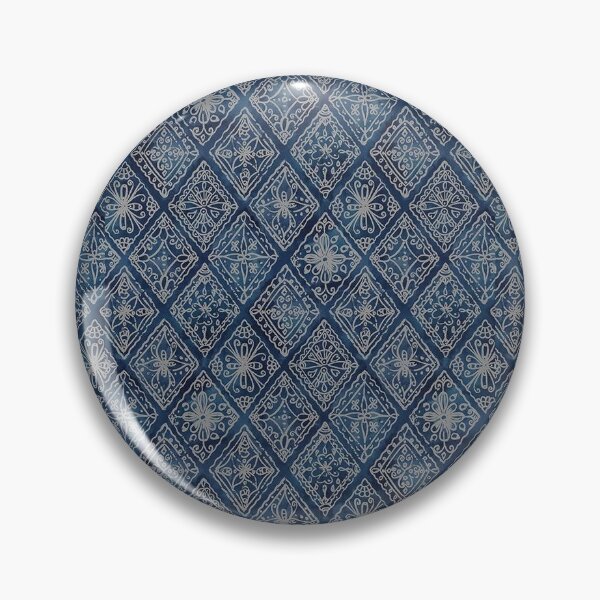 Artikelvorschau, Blaues marokkanisches Fliesenmuster entworfen und verkauft von Ivy & Foxglove Designs.