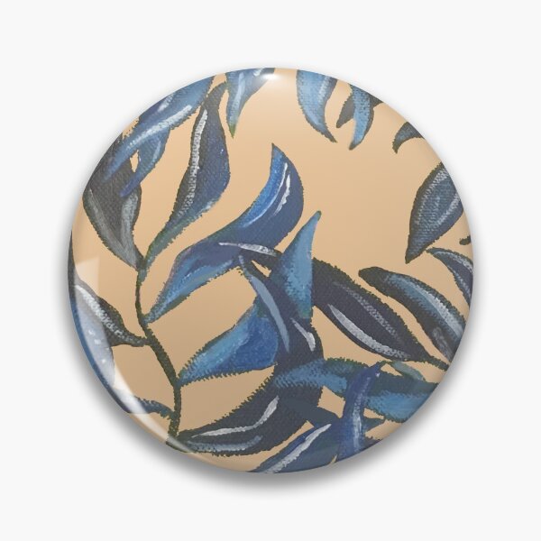 Item preview, Hojas azules en durazno designed and sold by Suh44.