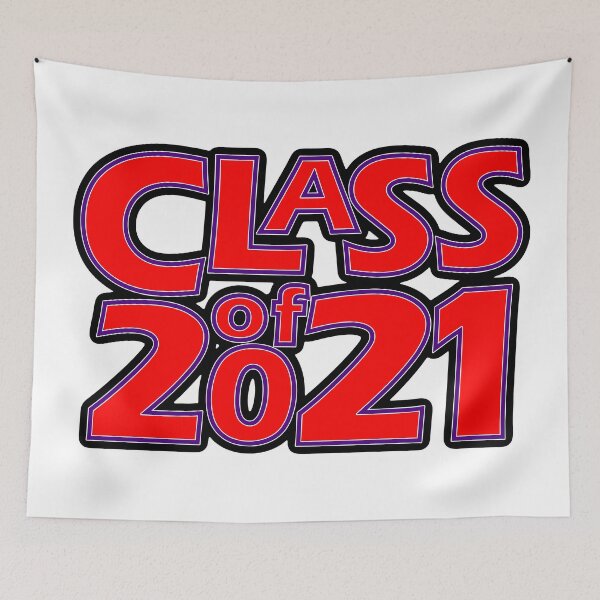 Item preview, Grad Class of 2021 Bright Red with a Dark Purple Border designed and sold by gkillerb.