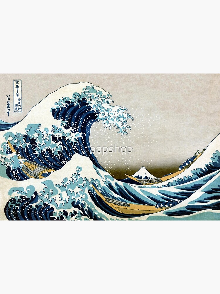 The great wave, famous Japanese artwork by aapshop
