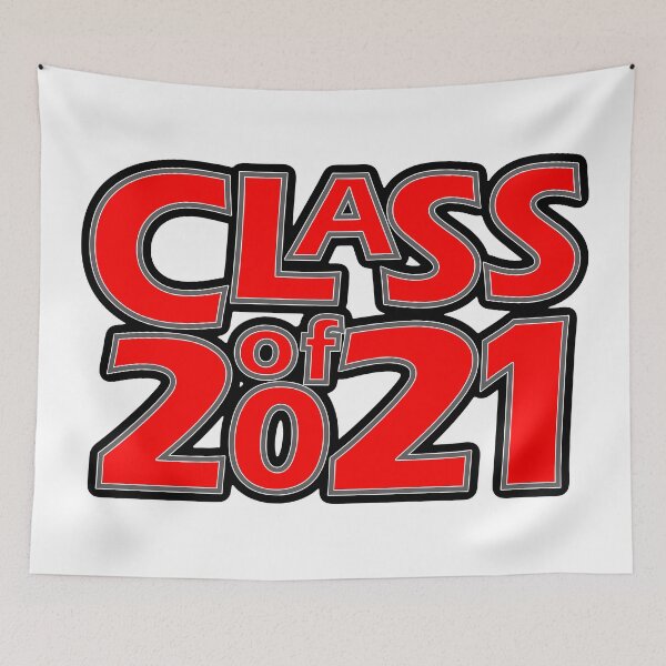 Item preview, Grad Class of 2021 Bright Red with a Grey Border designed and sold by gkillerb.