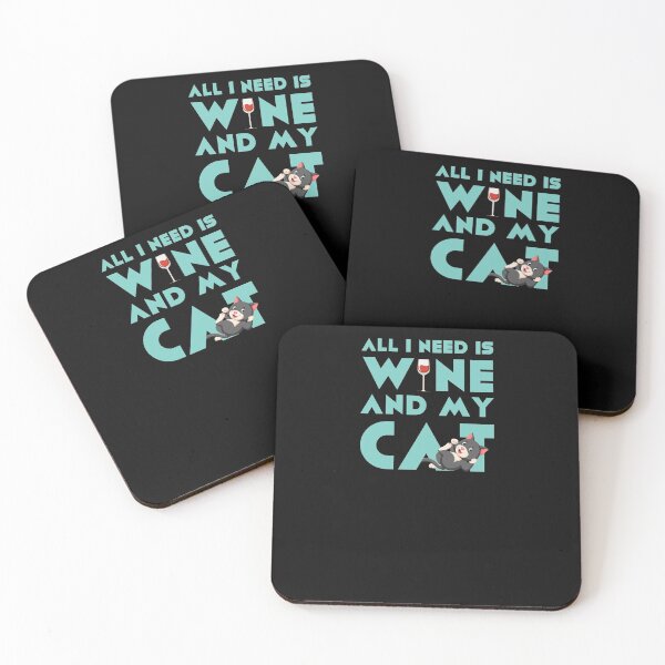 Item preview, All I Need is Wine and my Cat designed and sold by ArticaDesign.