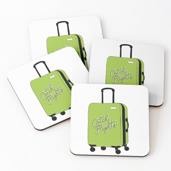 Item preview, Catch Flights Green Suitcase designed and sold by Sarah Lopez.
