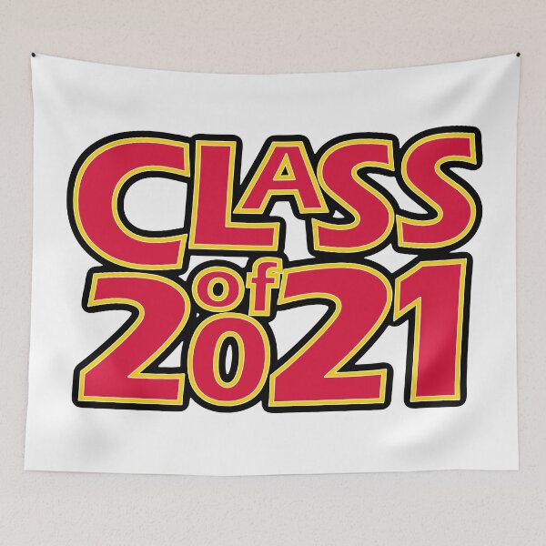 Item preview, Grad Class of 2021 Crimson Red with a Golden Border designed and sold by gkillerb.