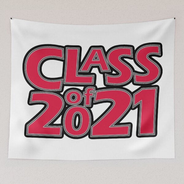 Item preview, Grad Class of 2021 Crimson Red with a Grey Border designed and sold by gkillerb.