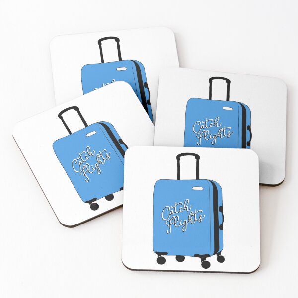 Item preview, Catch Flights Bright Blue Suitcase designed and sold by Sarah Lopez.
