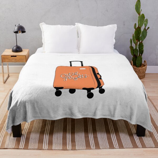 Item preview, Catch Flights Orange Suitcase designed and sold by Sarah Lopez.