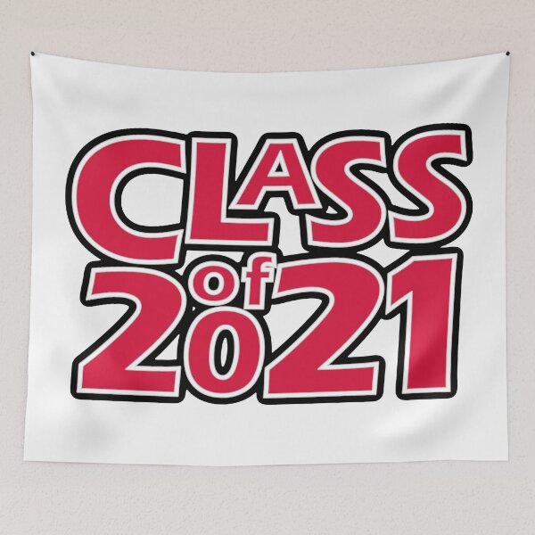 Item preview, Grad Class of 2021 Crimson Red with a White Border designed and sold by gkillerb.