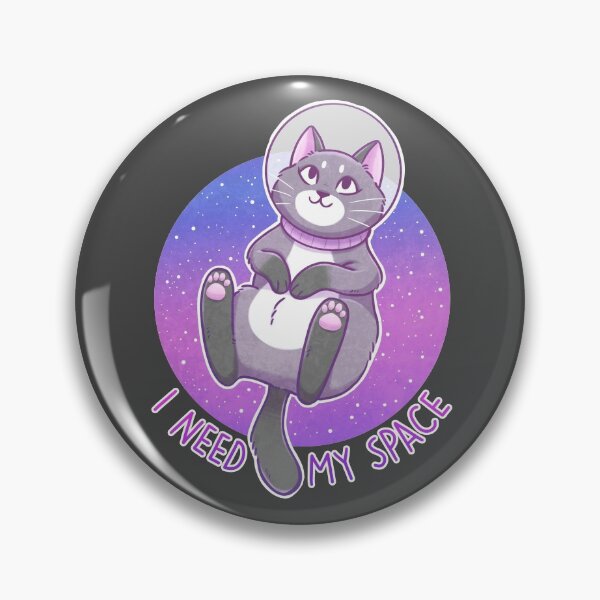Item preview, I Need My Space Astronaut Kitty designed and sold by kattvalk.