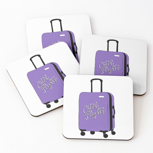 Item preview, Catch Flights Purple Suitcase designed and sold by Sarah Lopez.