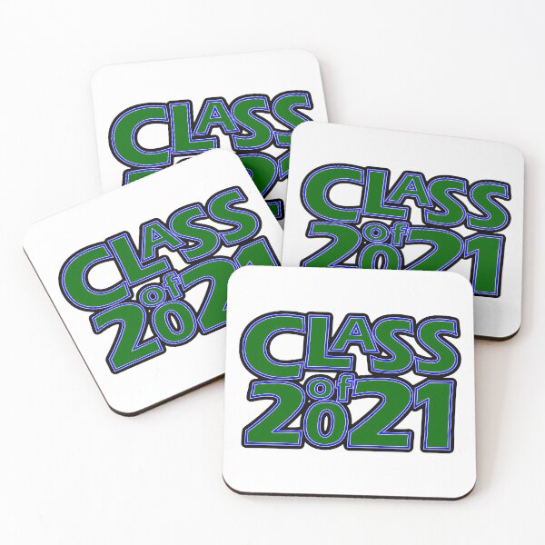 Item preview, Grad Class of 2021 Dark Green with a Blue Border designed and sold by gkillerb.