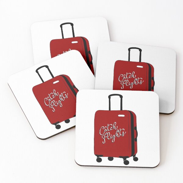 Item preview, Catch Flights Red Suitcase designed and sold by Sarah Lopez.