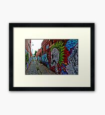Urban Graffiti Framed Print