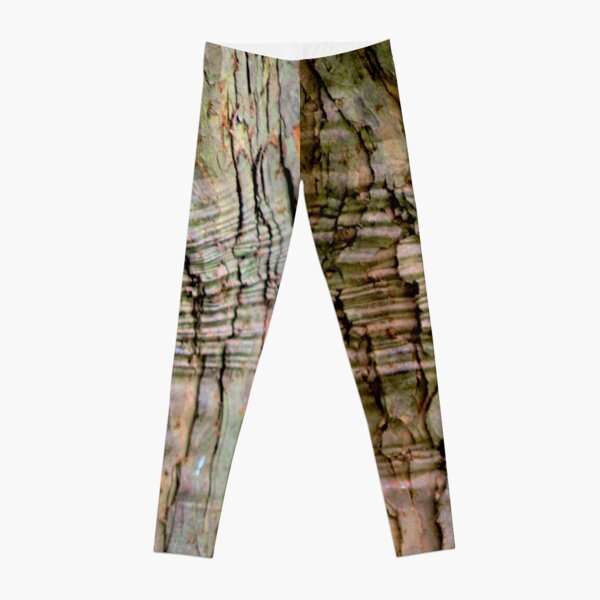 Yew tree bark texture Leggings