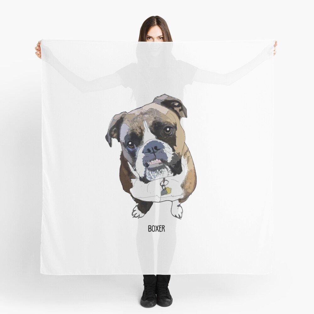 boxer dog scarf