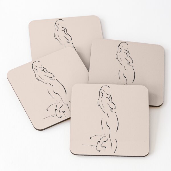 Item preview, Female form art, above bed wall art, master bedroom wall art, nude wall art, designed and sold by GalleryArtField.