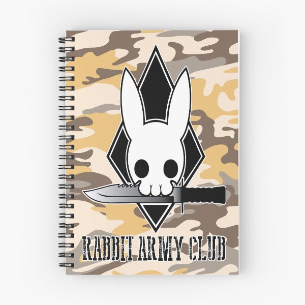 Item preview, Rabbit Army Club Skull White Outline Camo Camouflage designed and sold by 108dragons.