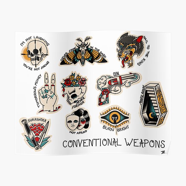conventional weapons flash sheet Poster
