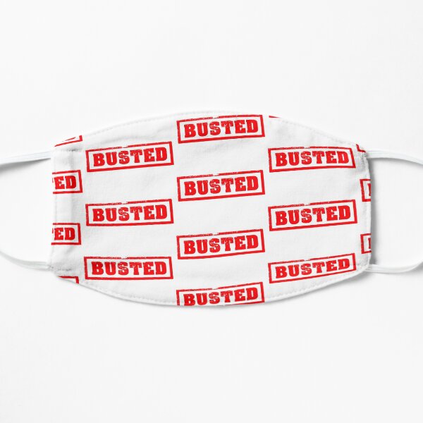 Busted Logo (red) Flat Mask