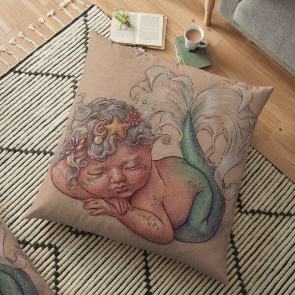 Lil Bitty MerBaby Floor Pillow
