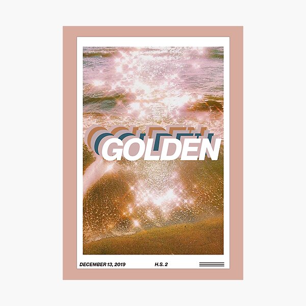 golden harry styles magazine cover edit Photographic Print
