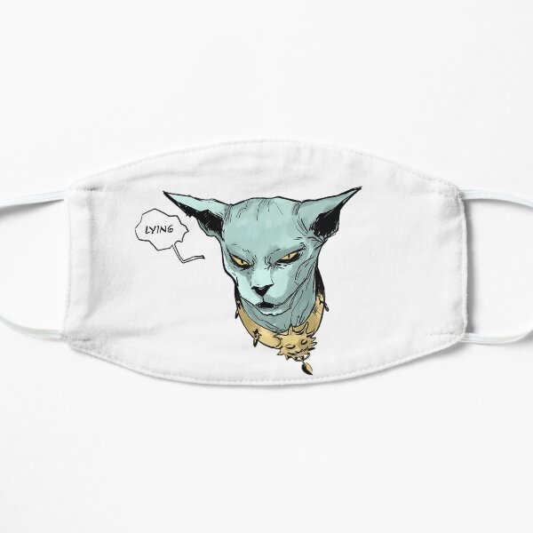 Lying Cat Flat Mask