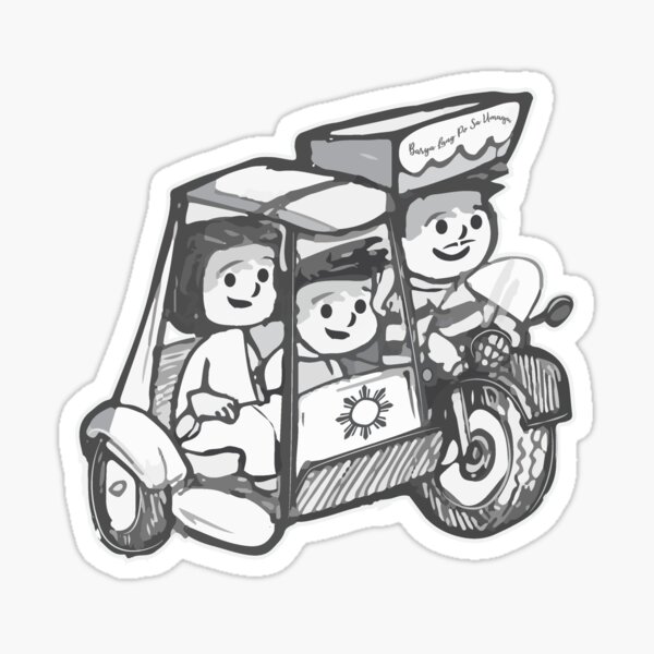 "Pinoy Tricycle" Sticker for Sale by artjuniverse Redbubble