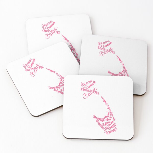Item preview, Pink Ballet Pointe Shoe Silhouette Filled Term Words designed and sold by Tara Barnaba.