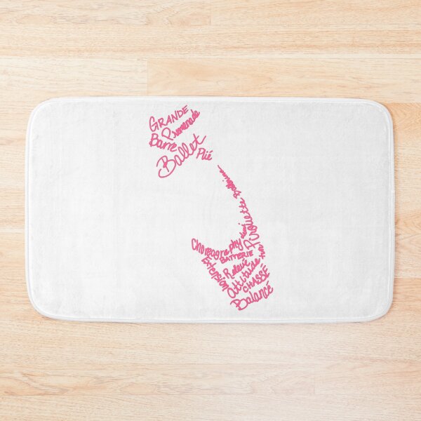 Item preview, Pink Ballet Pointe Shoe Silhouette Filled Term Words designed and sold by Tara Barnaba.