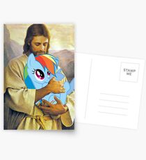 Jesus Loves Rainbow Dash Postcards
