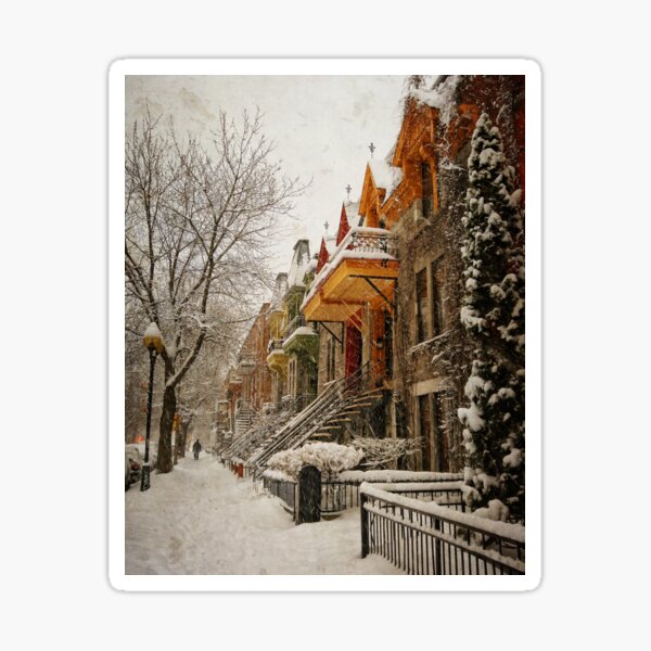 Montreal Victorian Architecture - The Great Silence Sticker