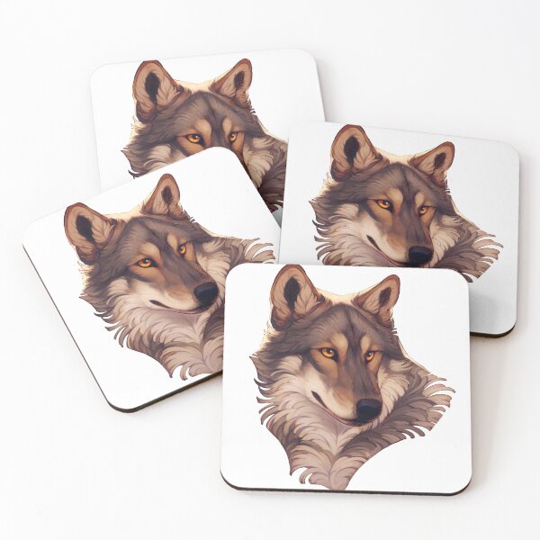 Item preview, Gray wolf portrait  designed and sold by Giulialibard.
