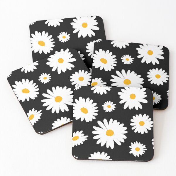Item preview, Classic Daisies on Black designed and sold by latheandquill.