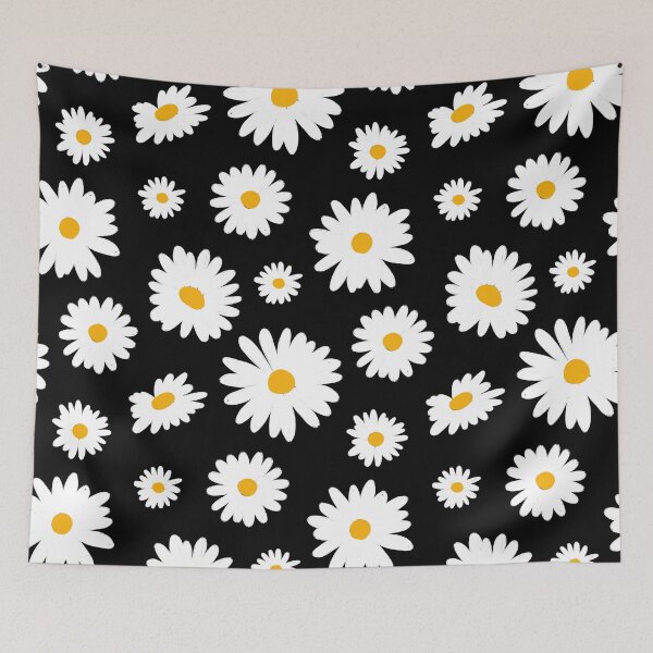 Item preview, Classic Daisies on Black designed and sold by latheandquill.