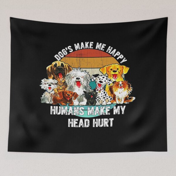 Item preview, Dog's make me happy designed and sold by TopDesignArt.