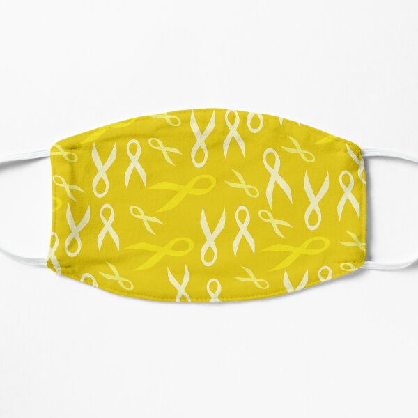 Download Bone Cancer Sarcoma Yellow Ribbon Print Mask By Eggbask Redbubble PSD Mockup Templates