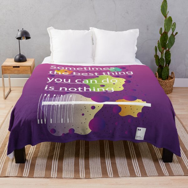 Item preview, Sometimes the best thing you can do is nothing designed and sold by quotesonposters.