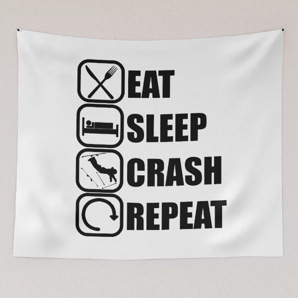 Item preview, Eat Sleep Crash Repeat designed and sold by chriswilson111.