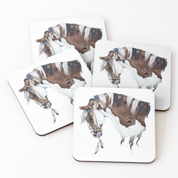 Item preview, Native Indian Horse in war paint designed and sold by Ceridwen999.