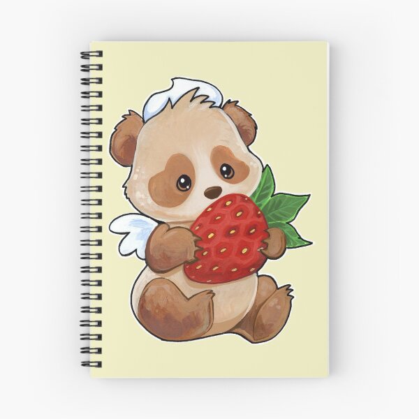Item preview, Strawberry cream panda  designed and sold by ArtOfBianca.