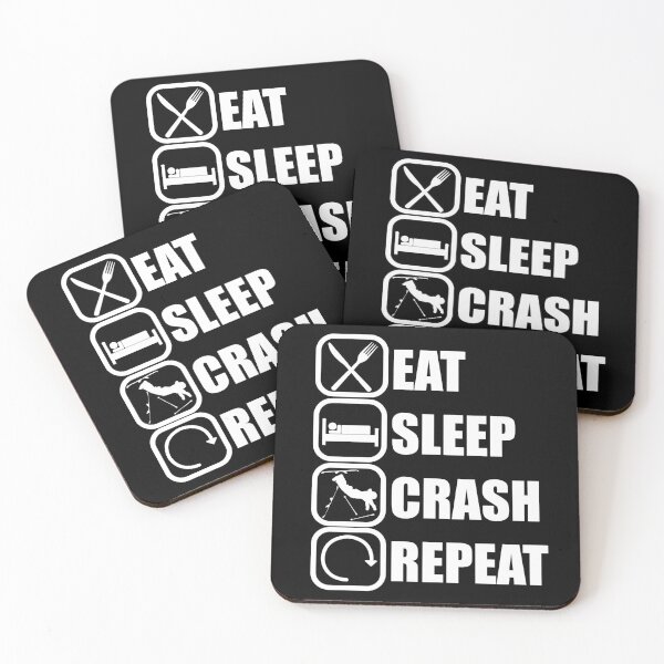 Item preview, Eat Sleep Crash Repeat designed and sold by chriswilson111.