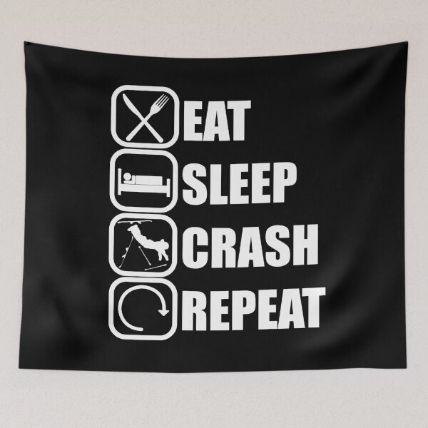Item preview, Eat Sleep Crash Repeat designed and sold by chriswilson111.