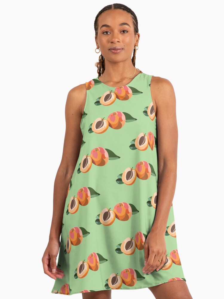 green and peach dress Peach Organza Shrug with Green Dress – KotiSutra main image 0