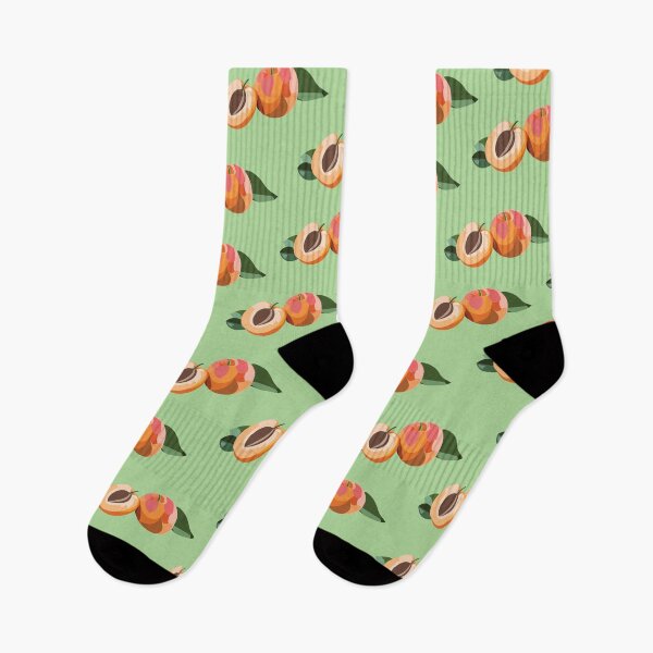 Item preview, peach print with green background  designed and sold by rebeccartt.