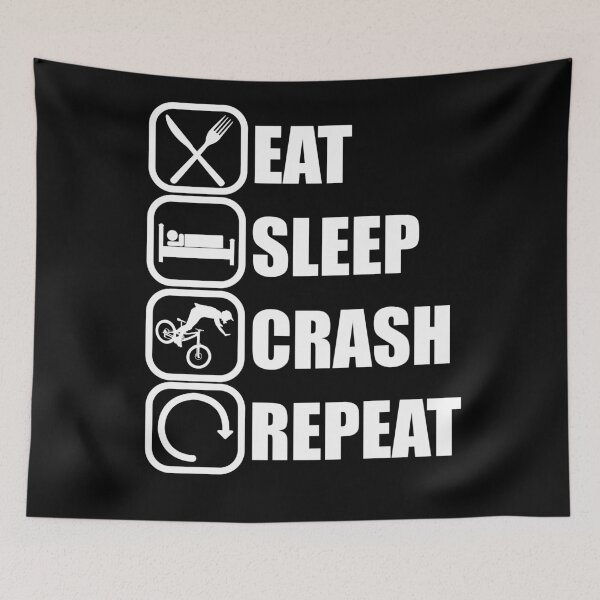 Item preview, Eat Sleep Crash Repeat designed and sold by chriswilson111.